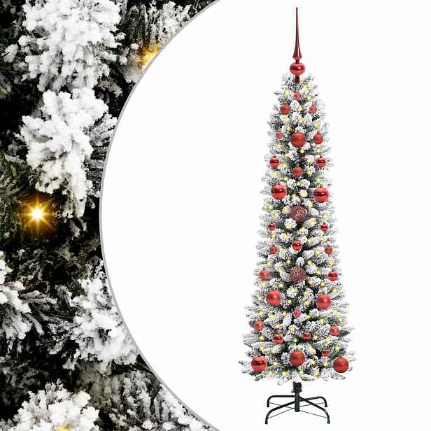 vidaXL Umělý vánoční stromeček Bílá 120 cm PVC, kov a plast