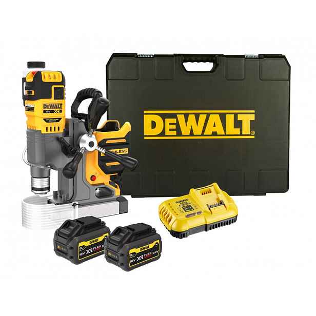 DeWALT - 18V AKU magnetická vrtačka, 2x aku 18/54V 9,0/3,0 Ah XR FLEXVOLT, nabíječka DCD1623X2G