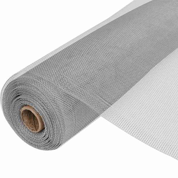 vidaXL Síť proti hmyzu hliník 100 x 500 cm stříbrná