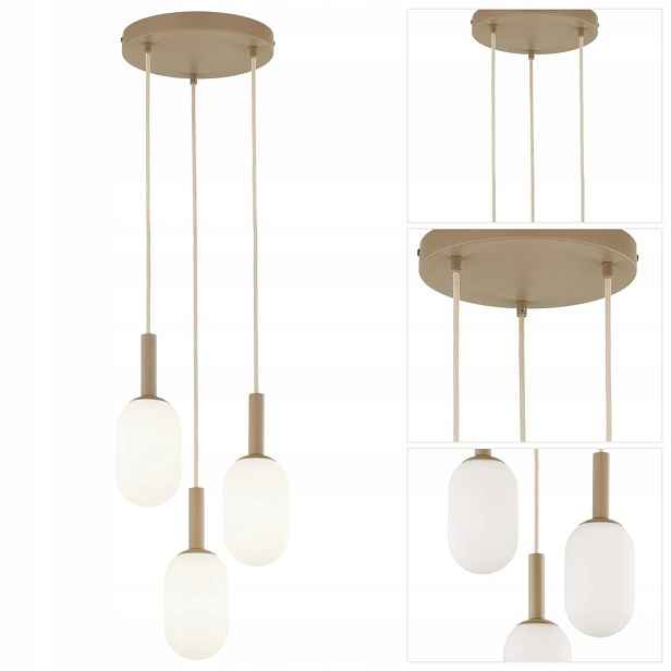 Závěsná béžová lampa Pluum moderní nad jídelní stůl Sigma Lighting