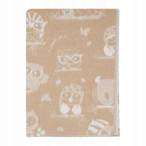 Přírodní Bavlněná deka 100% bavlna 100 x 140 cm Měkký Pléd Cozy Blankets