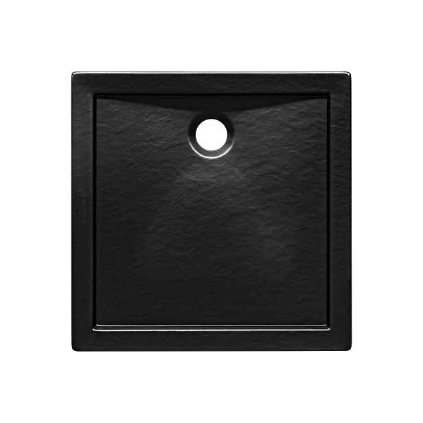 BESCO AQUARIUS STONE EFFECT, čtvercová sprchová vanička — Rozměr A - 90, Rozměr B - 90, Rozměr C - 5.5