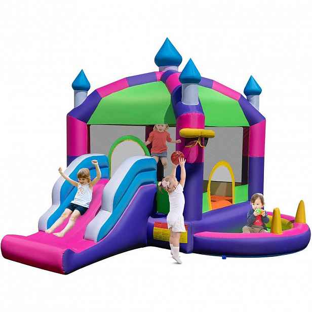 COSTWAY SKÁKACÍ HRAD 300 cm Multicolor