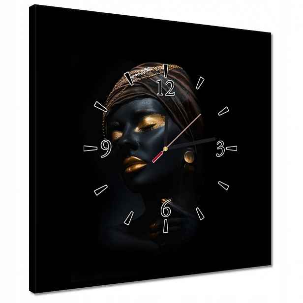 Hodiny 40x40 Zlatý Make-up