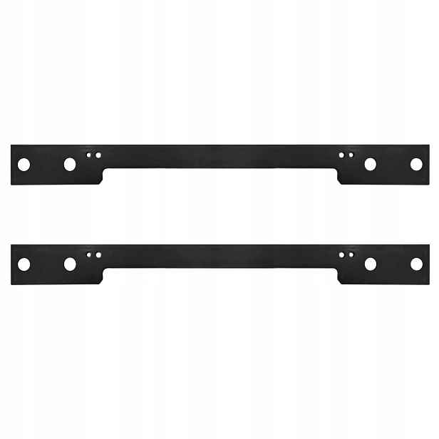 Montážní plechy pro kolejnice Assa Abloy AC632 černé Ral 9004