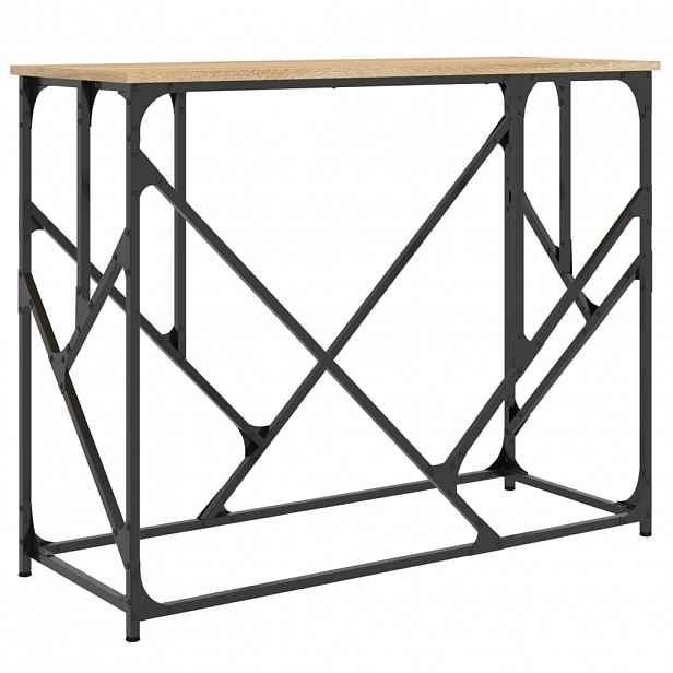vidaXL Konzolový stolek dub sonoma 100 x 40 x 80 cm kompozitní dřevo