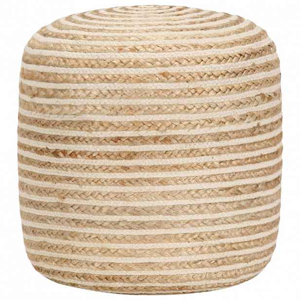 vidaXL Ručně vyrobený sedací puf 40 x 45 cm juta