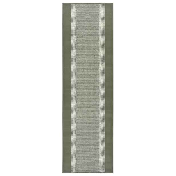 Běhoun Basic 105487 Green, 80x400, zelená, chodba / předsíň, Hanse Home