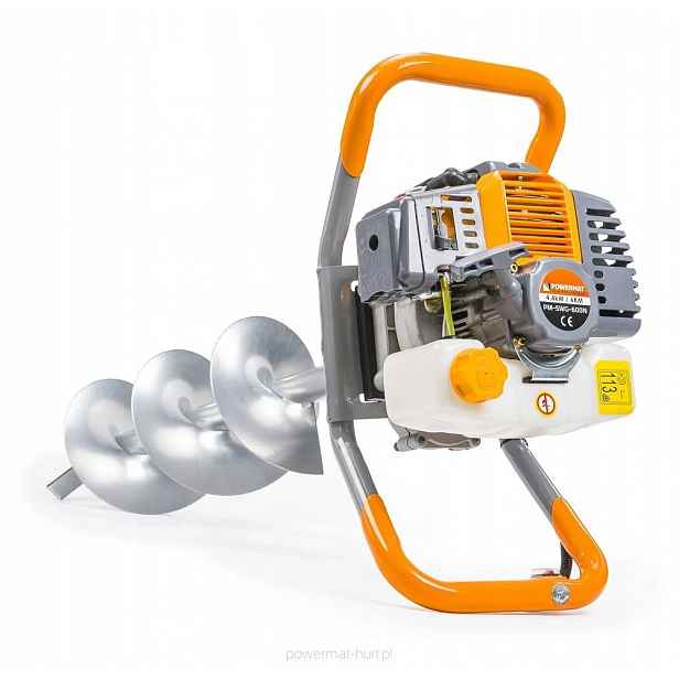 Benzínová vrtací souprava PM-SWG-600N-3W s výkonem 6 Hp