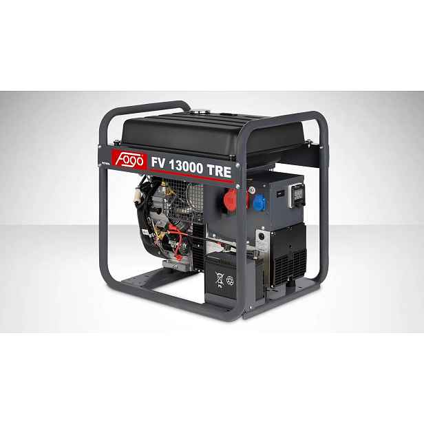 Přenosný třífázový generátor Fogo 12500 W benzín