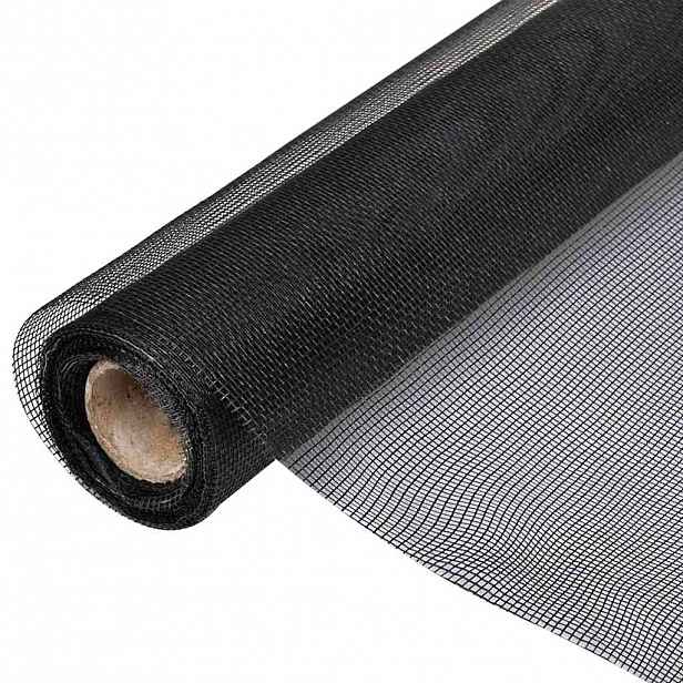 vidaXL Síť proti hmyzu sklolaminát 100 x 500 cm černá