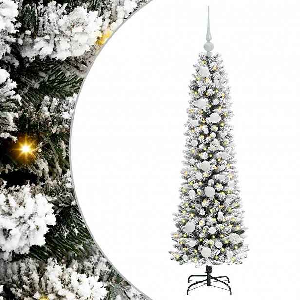 vidaXL Umělý vánoční stromeček Bílá 120 cm PVC, kov a plast