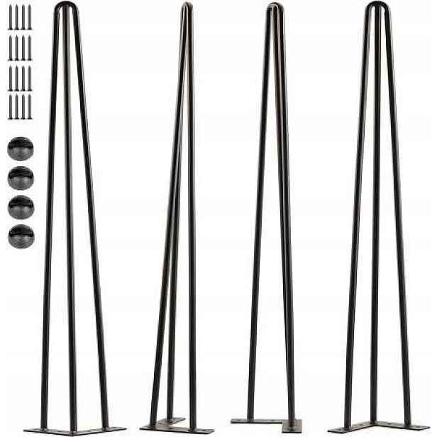 4x Kovová noha stolku Hairpin Legs 72 cm Loft
