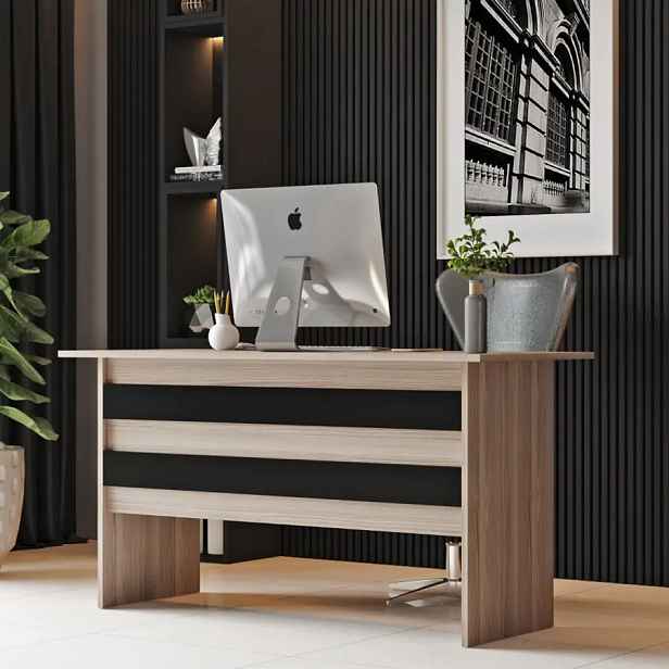 Casarredo Psací stůl VELMA - dub/černá