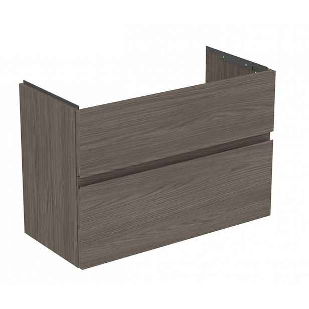 Ideal Standard Finesse - Umyvadlová skříňka, 80x38x55 cm, 2 zásuvky, Dark Elm E3380UR