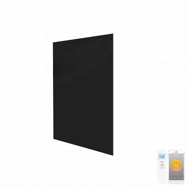 Skleněný infračervený panel 700W Wifi černý