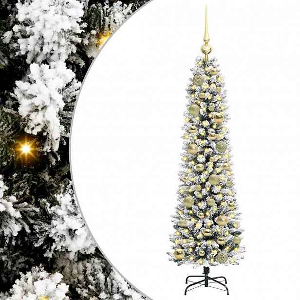 vidaXL Umělý vánoční stromeček Bílá 120 cm PVC, kov a plast