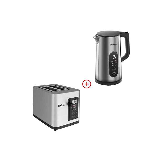 Akční snídaňový set rychlovarné konvice a topinkovače Tefal Selection Nerezový