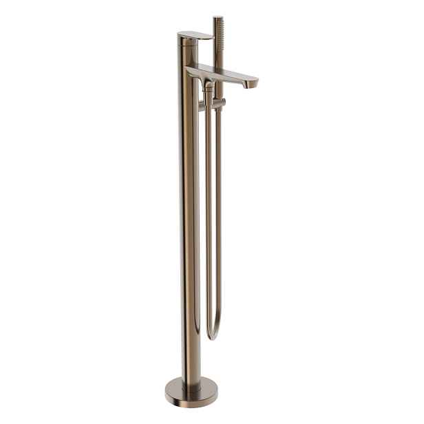 Hansa Genesis - Vanová baterie do podlahy, s příslušenstvím, broušený bronz 3783206381