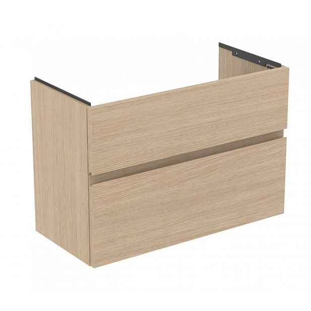 Ideal Standard Finesse - Umyvadlová skříňka, 80x38x55 cm, 2 zásuvky, bílý dub E3380US