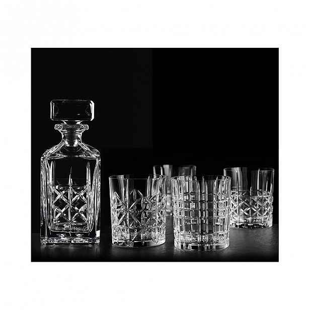 Set karafy a 4 sklenic na whisky z křišťálového skla Nachtmann Highland Whisky Set