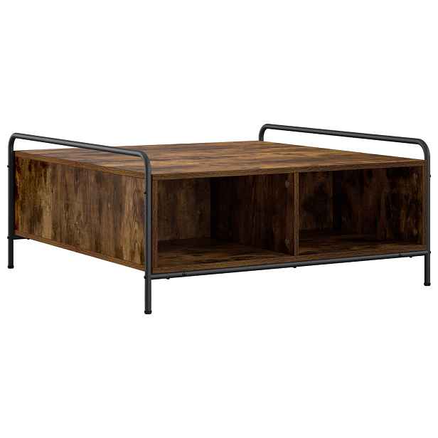 vidaXL Konferenční stolek Kouřový dub 90 x 90 x 41 cm Kompozitní dřevo
