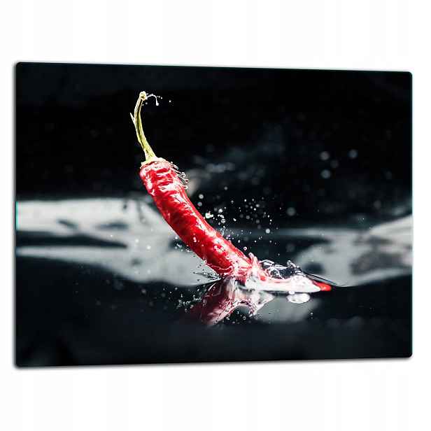 7v1 Skleněná Deska Na Krájení 52x40 Chilli Paprička