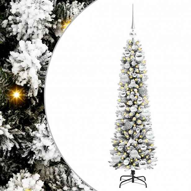 vidaXL Umělý vánoční stromeček Bílá 120 cm PVC, kov a plast