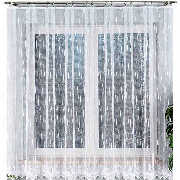 Záclona Vzor 000146 400x180 cm rovná (hotová) s lemováním
