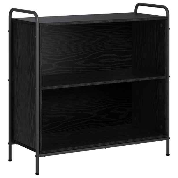 vidaXL Knihovna 80 x 33 x 80 cm Kompozitní dřevo Černý dub