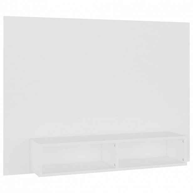 vidaXL Nástěnná TV skříňka bílá 120 x 23,5 x 90 cm dřevotříska