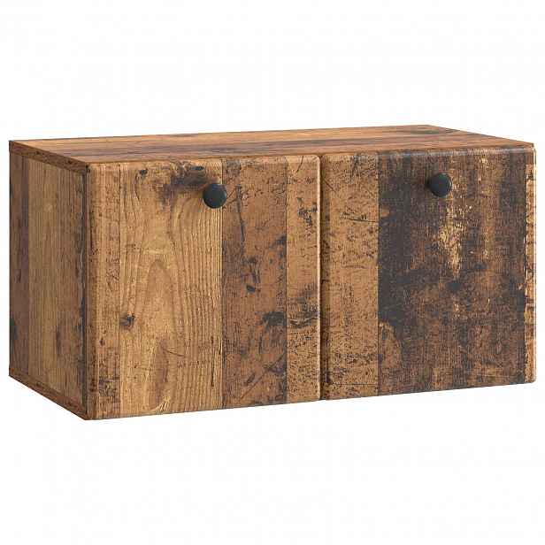 vidaXL Nástěnná TV skříň 59,5 x 31 x 30 cm Staré dřevo