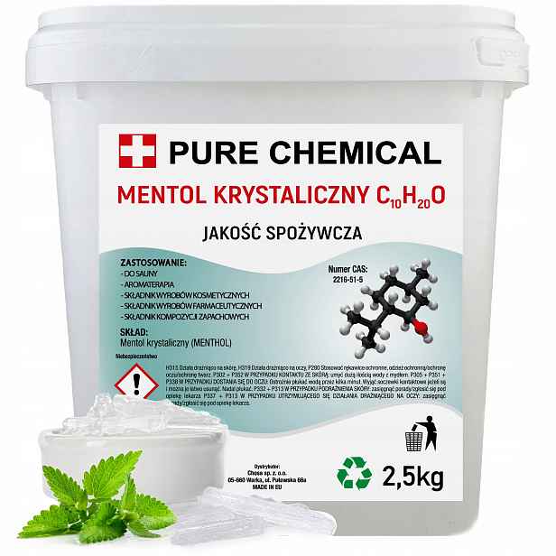 Krystalický Mentol Do Sauny Krystaly 2,5 kg