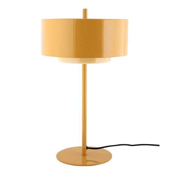 Okrově žlutá kovová stolní lampa (výška 50 cm) Grato Anillo – Leitmotiv