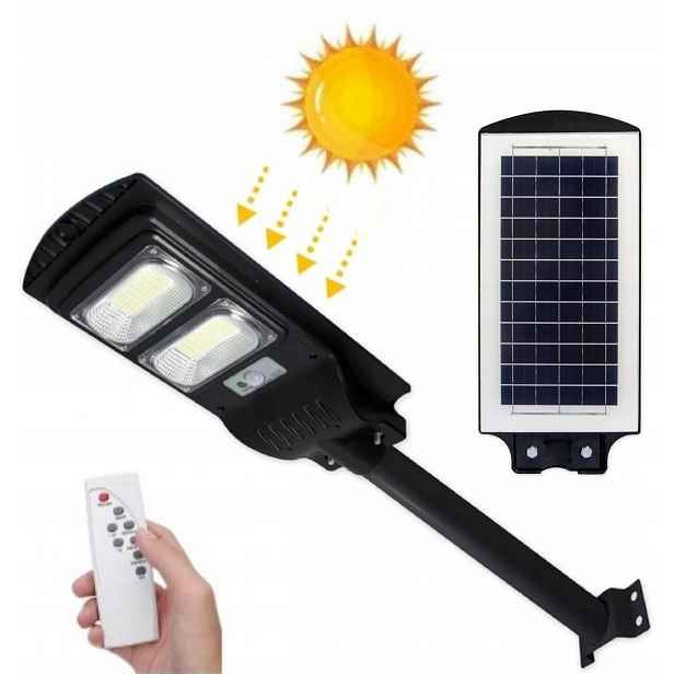 Silná solární pouliční lampa Led zahradní lampa na dálkové ovládání s pohybovým senzorem