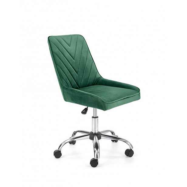 Židle RICO samet / chrom Halmar Světle růžová - 51 cm