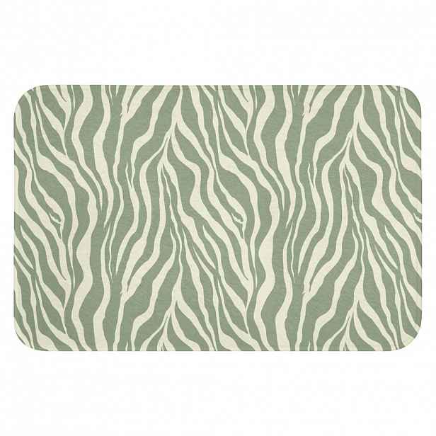 OnlyWow WC PŘEDLOŽKA Zebra - Motiv - zelená 60x40 cm