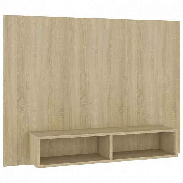 vidaXL Nástěnná TV skříňka dub sonoma 120 x 23,5 x 90 cm dřevotříska
