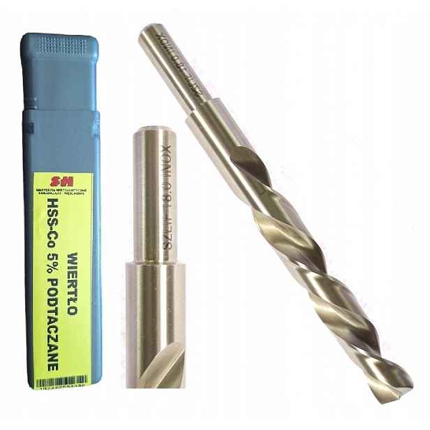 Vrták Do Kovu 18 mm Kobaltový Hss-e HSS-Co Zatočený Podtažený Inox 18