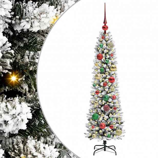 vidaXL Umělý vánoční stromeček Bílá 120 cm PVC, kov a plast