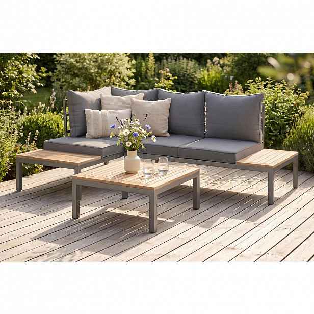 Ambia Garden TERASOVÁ SEDACÍ SOUPRAVA dřevo, kov