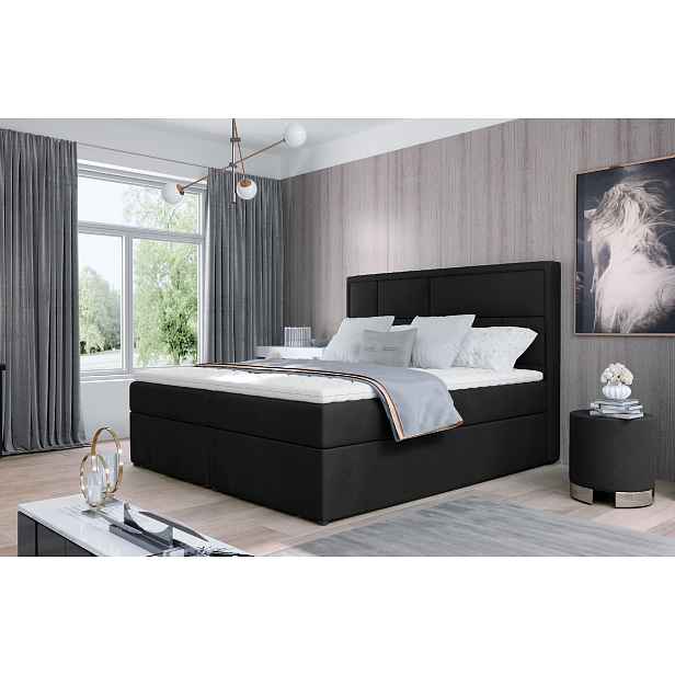 Boxspring Meron Rozměr: 140 x 200 cm, látka: MatVelvet 99