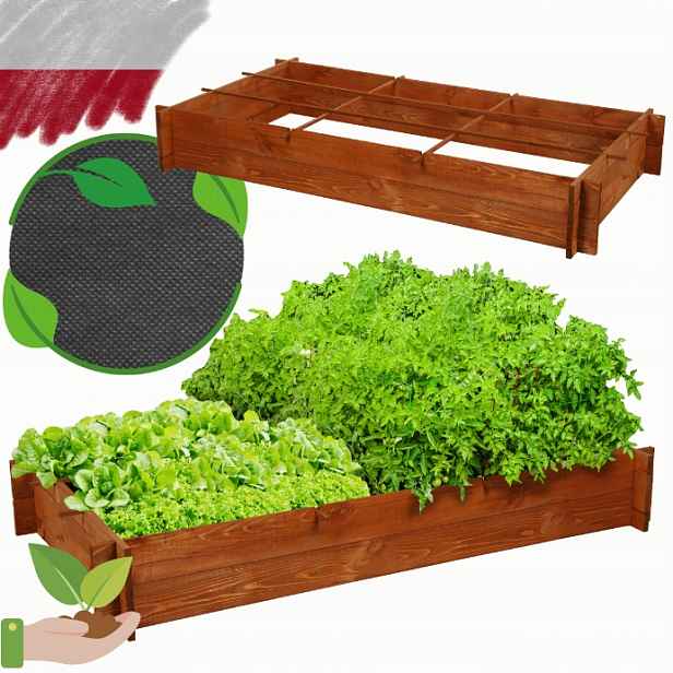 Boxy na zeleninu bylinky záhon vyvýšený květináč bylinkář 150x80 cm Eko