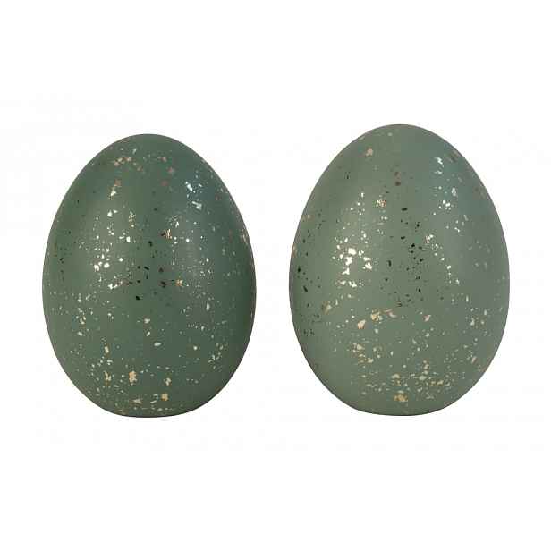 Keramické vajíčko GOLD FLECKS 14 cm zelené - více variant