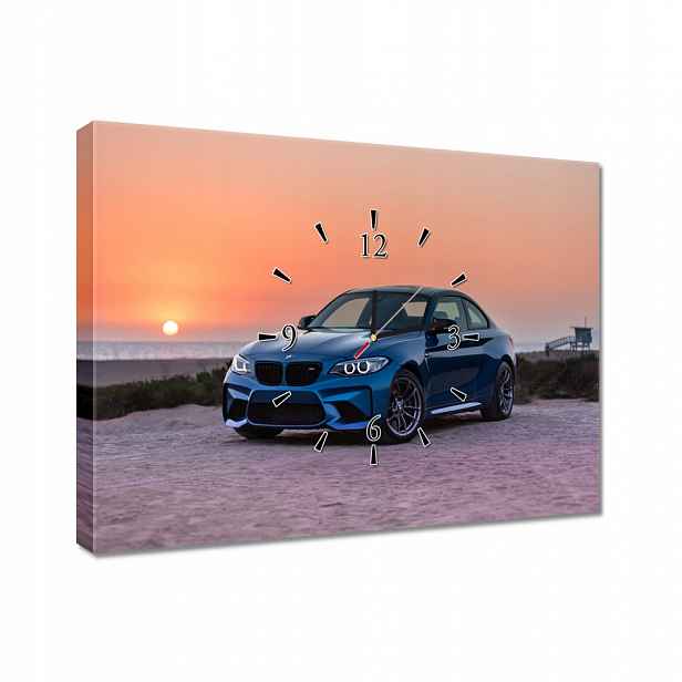 Nástěnné hodiny 60x40 Auto Bmw
