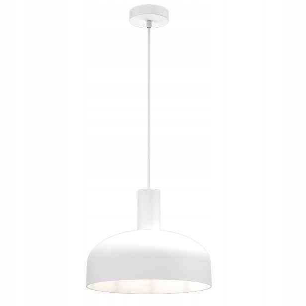 Závěsná lampa minimalistická bílá kulatá 30 do kuchyně jídelny Milagro
