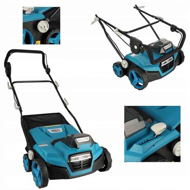 Bezkartáčový vertikutátor/provzdušňovač 2x18V Dedra Sas+all DED7196V