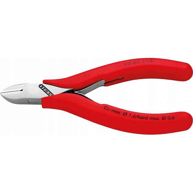 Boční štípací kleště pro elektroniku s úkosem 115 mm Knipex