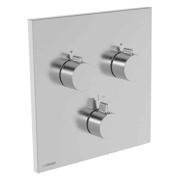 Hansa EasyMix - Baterie pod omítku, pro 2 spotřebiče, broušená ocel 8872906280