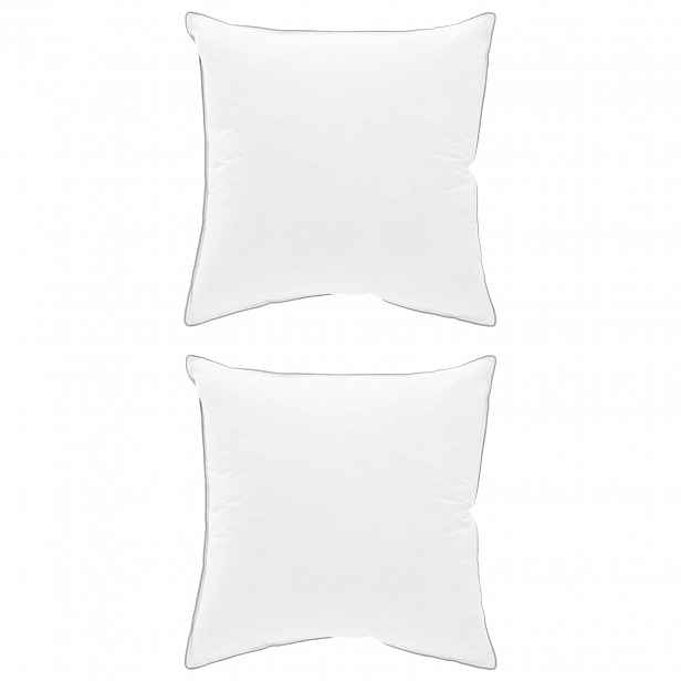 vidaXL Polštář 2 ks 65 x 65 cm Australská vlna Bílá